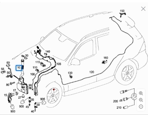 OEM 1668690720 สำหรับขวดฉีดน้ำล้างกระจก <span class=keywords><strong>Mercedes</strong></span> W166 ML350 GL - Product Image 4