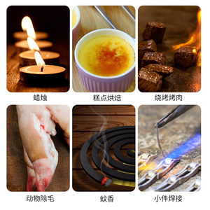 Encendedor de Cigarros Metálico, Resistente al Viento, Recargable, Mini Portátil, para Cigarros, Moxibustión, Aromaterapia, Velas e Incienso - Product Image 2