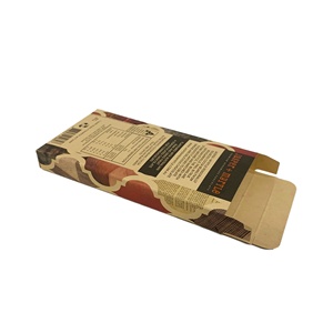 Custom hot stamping logo <strong>rum</strong> dark <strong>chocolate</strong> bar small empty kraft box - Product Image 3