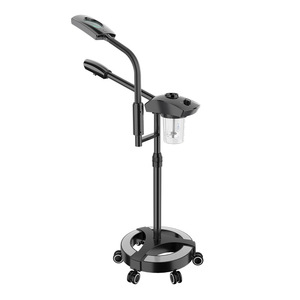 Appareil professionnel 2-en-1 : Vapeur faciale à l'ozone et lampe loupe 5X sur roulettes, technologie nano, électrique, de luxe, pour salon de beauté et usage domestique - Product Image 3