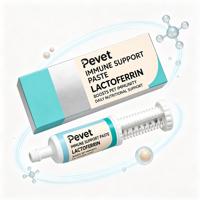 Pevet – Pâte Nutritionnelle Personnalisée au Lactoferrine pour Animaux de Compagnie, Supplément Immunitaire pour Chats et Chiens avec Colostrum, Vente Directe Usine