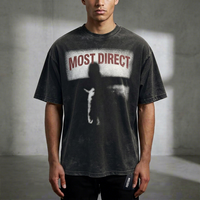 Impression personnalisée de t-shirts, t-shirts surdimensionnés à effet délavé, prix de gros bas, t-shirts en coton de haute qualité pour hommes, vêtements vintage