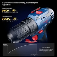 Perceuse électrique sans fil Dongcheng DCJZ2050 20V à batterie lithium-ion, mandrin rapide, vitesse variable en continu
