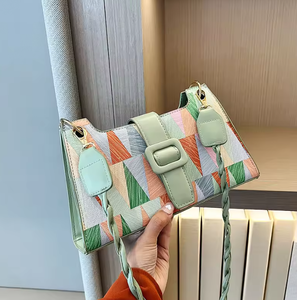 Bolso pequeño de mujer de colores contrastantes, bolso informal para mujer, bolso de hombro, bolso de lujo para mujer, bolso cruzado - Product Image 6