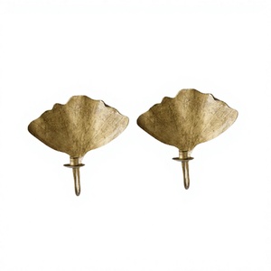 Set Of 2 Gold Color Iron Tealight Candle Holder <b>Marvelous</b> Design Customized Size Tealight Candle Holder In Bulk - Product Image 1