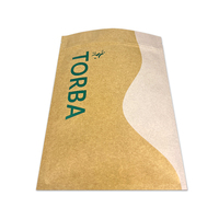 Sachet refermable en papier kraft biodégradable imprimé sur mesure, petit emballage alimentaire avec logo pour les collations