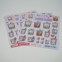 Vinyle de haute qualité imperméable kawaii enfants personnalisé baiser découpé papier autocollant personnalisé fournisseur personnalisé
