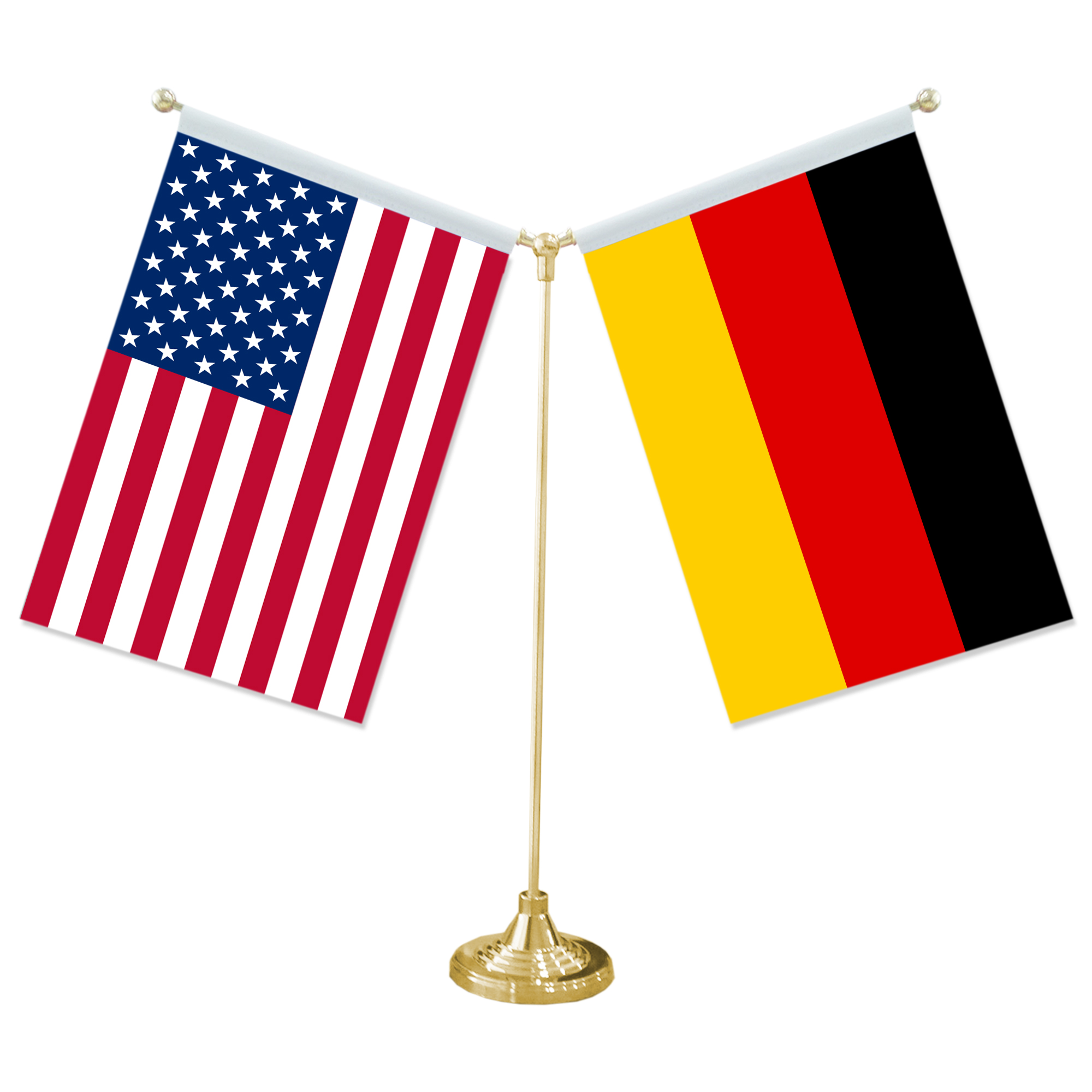 Drapeau des États-Unis et de l'Allemagne