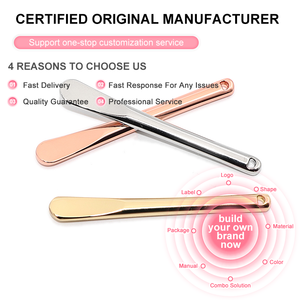 Mini spatola per la cura della pelle Color oro bellezza <span class=keywords><strong>crema</strong></span> in metallo strumenti per il trucco - Product Image 2