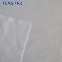 Tissu en jersey interlock double face tricoté à la chaîne 100 % polyester recyclé, écologique, respirant, séchage rapide, 165 g/m², pour doublure