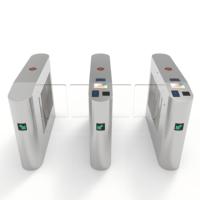 Barrera Abatible de Acero Inoxidable 304 con Control de Acceso por RFID, Código QR y Reconocimiento Facial, Protección IP65, Anti-Embestida, para Metro y Gimnasios