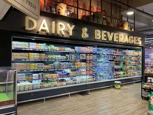 2025 Hot Sale China Supermarket Refrigerator and Freezer Commercial Display Cooler Fridge Open Air Display Cooler - Product Image 6