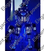 Vente chaude Aluminium LED mecha échasses costume fête discothèque échasses costume personnage adulte bany LED robot costume costume