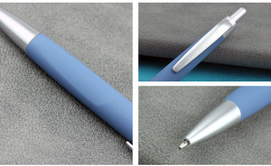 Best-Selling Luxury Custom Logo Advertising Ballpoint Pens Rubber Coated Promotional Metal Ball Pen with Plastic Material - Product Image 2