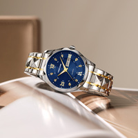 Özel Logo Klasik Büyük Kadranlı Saat Reloj Montre Çift Takvimli Işıklı İbreli Saat Su Geçirmez 43mm Çaplı Erkek Saatleri