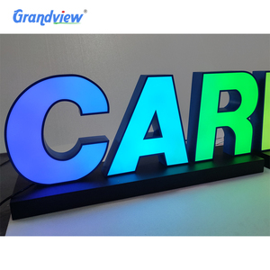Personalizzato 3D RGB <span class=keywords><strong>LED</strong></span> Logo del negozio di insegne per esterni illuminati per attività di vendita al dettaglio segno per l'autolavaggio DC di alimentazione - Product Image 4