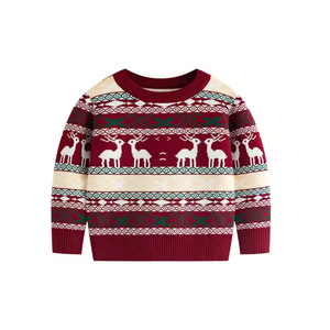 Pull tricoté pour enfants, garçons et filles, nouvelle collection automne-hiver, pull de Noël - Product Image 1