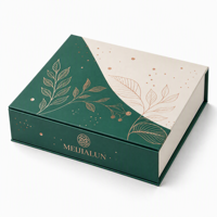 Boîte cadeau magnétique personnalisée à couvercle rabattable, emballage en carton rigide avec fermeture magnétique puissante pour bijoux et cosmétiques