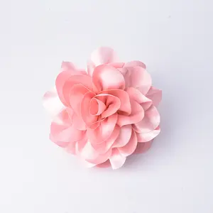 Fashion Hot Sales Europe And The United States Satin Large Handmade Flower Hair Clip Clothes Accessories