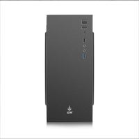 Boîtier de PC de bureau compact pour entreprise M7 SPCC avec panneau latéral en acrylique non transparent, compatible avec les cartes mères ATX, M-ATX, Mini-ITX, pour le bureau et la maison