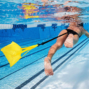 Ceintures d'entraînement de natation avec parachute de résistance Ceinture de résistance aquatique Parachute de natation Ensemble d'entraînement de piscine Équipement <span class=keywords><strong>pour</strong></span> débutant - Product Image 5