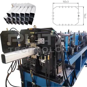 PT-Rectangular Downspout A Máquina formadora de rollos de tubos de codo