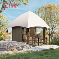 Maison de yourte extérieure Tente de glamping Safari Lodge de luxe Tente de glamping avec toilettes