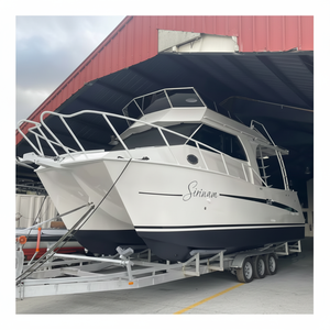 เรือยอชท์อลูมิเนียมความเร็วสูง 30 ฟุต 10 เมตร พร้อมห้องโดยสาร เรือคาตามารันสำหรับตกปลา ขาย - Product Image 1