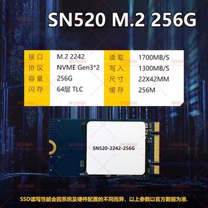 Disque SSD M. 2242 pour ordinateur portable et ordinateur de bureau SN520-2242-256G - Product Image 2