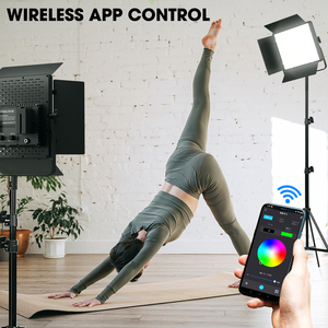 <span class=keywords><strong>Pro</strong></span> Led 900 45w Led Rgb Lumière vidéo Contrôle par application 2700-6500k Cri95+ Lumière vidéo Led 660 Lumière de photographie avec batterie 4400mah - Product Image 2