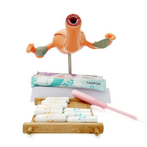 Тампон Менструальный одноразовый мягкий органический хлопок для женщин с супер/Ультра/регулярной впитывающей способностью S/M/L Размеры пластиковый аппликатор - Product Image 3