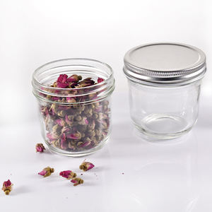 ขวดโหลแก้วใส่อาหารทรงกว้าง250มล. 300มล. 500มล. 600มล. 730มล. ซอสแยมดองคาเวียร์ดองบรรจุกระป๋องพร้อมฝาพลาสติก - Product Image 5