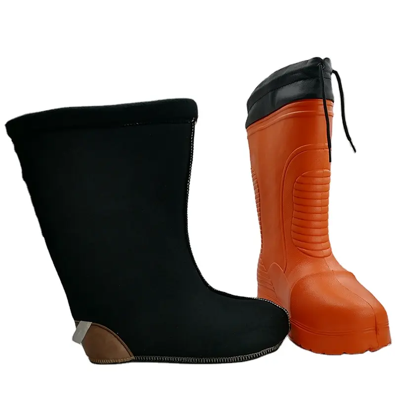 Fur Lining Warm Comfortable EVA Cheap Rain Snow Boots Winter Boot Waterproof