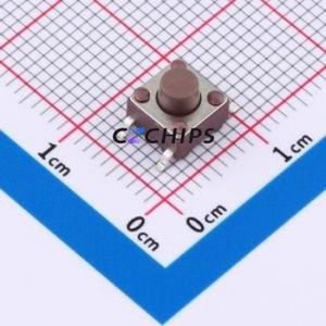 TSB06331-055D332DH-R1000 Tactile Switch SMD-4P,6.1x6.1mm Switch Single Pole Single Throw Round Button 1.8N 6.1mm - Product Image 1