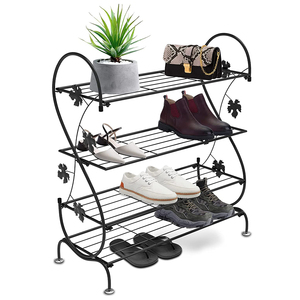 Large Decorative Metal <b>Shelves</b> and Shoe Rack Organizer Home Display Rack With Plant Stand Iron Material Wholesale Price - Product Image 1