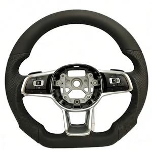 พวงมาลัยหนังพรีเมียมสำหรับรถยนต์ VW <span class=keywords><strong>Golf</strong></span> Passat Polo <span class=keywords><strong>Sedan</strong></span> TDI TSI MK7 B8 B7 - Product Image 2