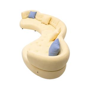 कमरे के सोफे सेट को चीन के माइक्रोफाइबर सोफे से 4 सीटर टेडी गहरी सीट बोनलेस सोफा खरीदें - Product Image 3