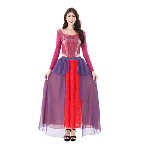 Costume de sorcière reine d'Halloween, robe longue médiévale gothique, tenue de scène pour carnaval - Product Image 3