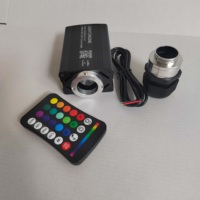 Moteur de lumière à fibre optique LED MINI RGBW 16W, application + télécommande