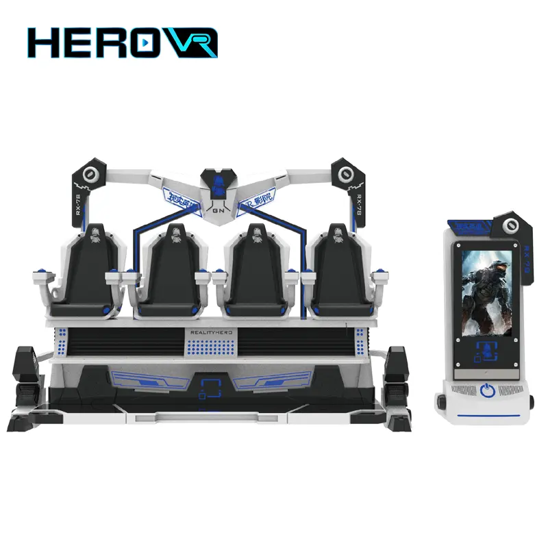 Herovr điện động chuyển động 4 chỗ VR rạp chiếu phim 9D ảo viên nang VR chơi trạm