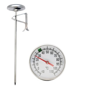 Termómetro de cocina con clip para leche, café, leche, té, espumado, para alimentos, temperatura del agua, para hornear, tipo de sonda - Product Image 1