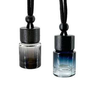 Portable Round Glass Car Air Freshener Perfume <b>Bottle</b> for Car Decorate Fragrance Outlet - Product Image 6