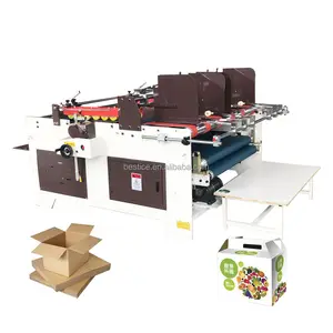 One or two sheets cardboard folding gluing machine with CE