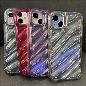 เคสโทรศัพท์แฟชั่นลายคลื่นสีสันสดใสไล่ระดับสีสำหรับ iPhone 14 13 12 11 PRO MAX XS 6 7 8 PLUS - Product Image 2