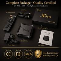 Smart TV Box Android Full HD Quad Core 2.4G 4k de Alta Resolución Android 10 Smart TV Box X96Q Android Box TV