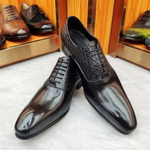 Chaussures de soirée légères XuanWu 2026 Brook en cuir gaufré pour homme, grande taille, bout rond, à enfiler, semelle extérieure en caoutchouc, collection automne - Product Image 4