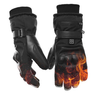 Guanti Riscaldati Elettrici da Moto in Pelle con Controllo della Temperatura a 3 Livelli, Batteria ai Polimeri di Litio da 7.4V, Ideali per l'Inverno - Product Image 1
