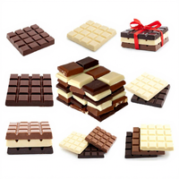 Fábrica OEM/ODM Venta al por mayor de alta calidad Manteca de cacao Leche láctea Chocolate blanco y barra de chocolate negro