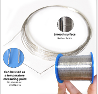 Cable Termopar de Platino Rodio Tipo R de 0.5mm, Resistente a Altas Temperaturas (0-1600°C), Modelo B/R/S, Marca Kangtian de Alta Calidad