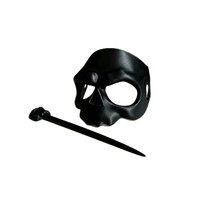 Pince à cheveux Crâne d'Halloween, Accessoire capillaire créatif et tendance de style sombre